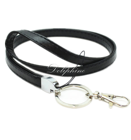 leather necklace lanyard