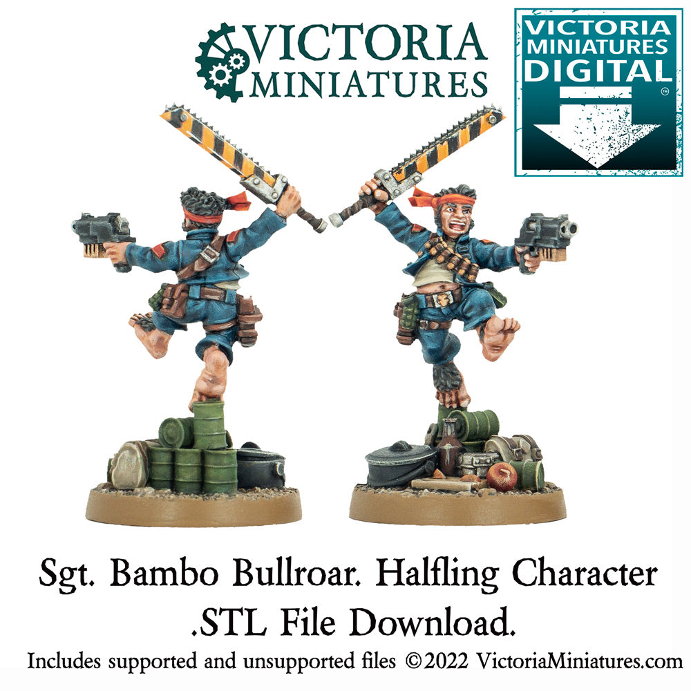 Sgt. Bambo Bullroar Halfilng Character