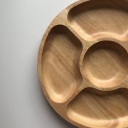 wooden play plates