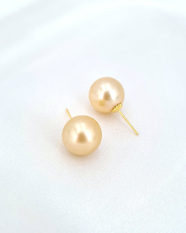 South Sea Pearl 18K Gold Stud Earrings