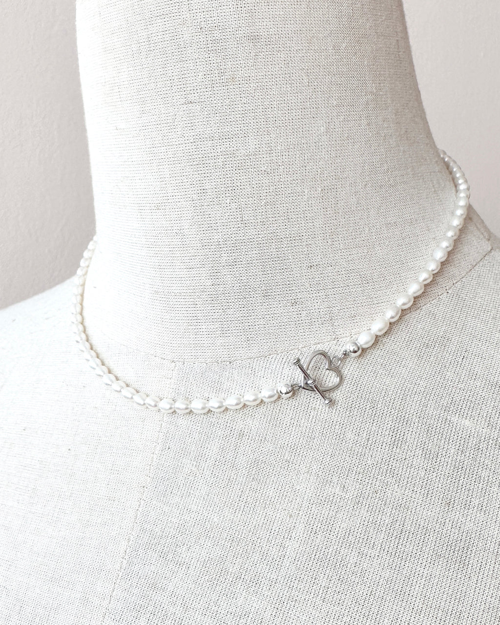 Large White Baroque Pearl Necklace - Detachable Clasp