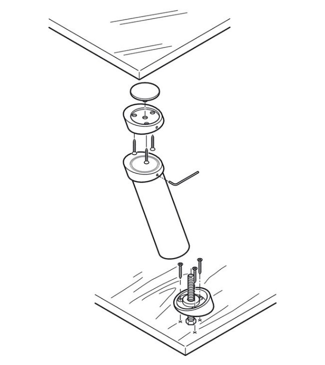 Hafele Countertop Support Angled Advance Design Technologies Inc