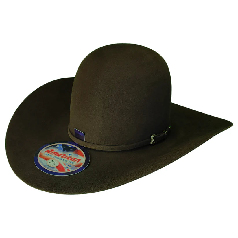 American Hat Company 10X Evergreen Open Crown Felt Hat