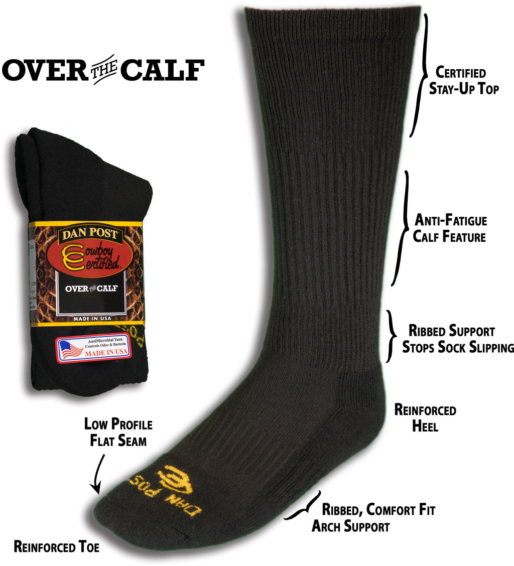 THE CALF SOCKS DPCBC9-BK/DPCBC10-BK 