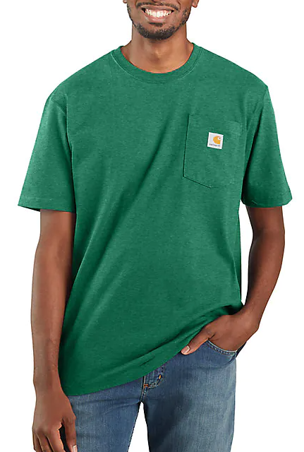 Carhartt K87-G55 North Woods Heather Workwear Short Sleeve Pocket T-Sh