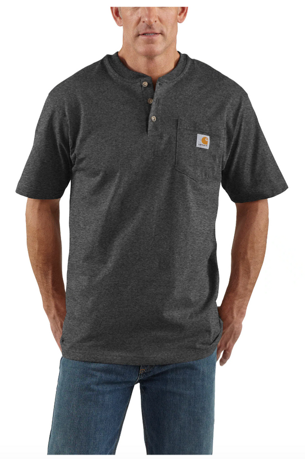 Carhartt 100410-412 Navy Force® Cotton Delmont Short Sleeve Pocket T-S