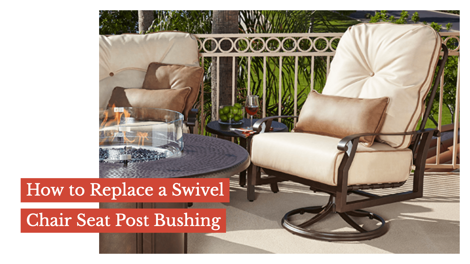 How To Replace A Swivel Chair Seat Post Bushing Sunniland Patio