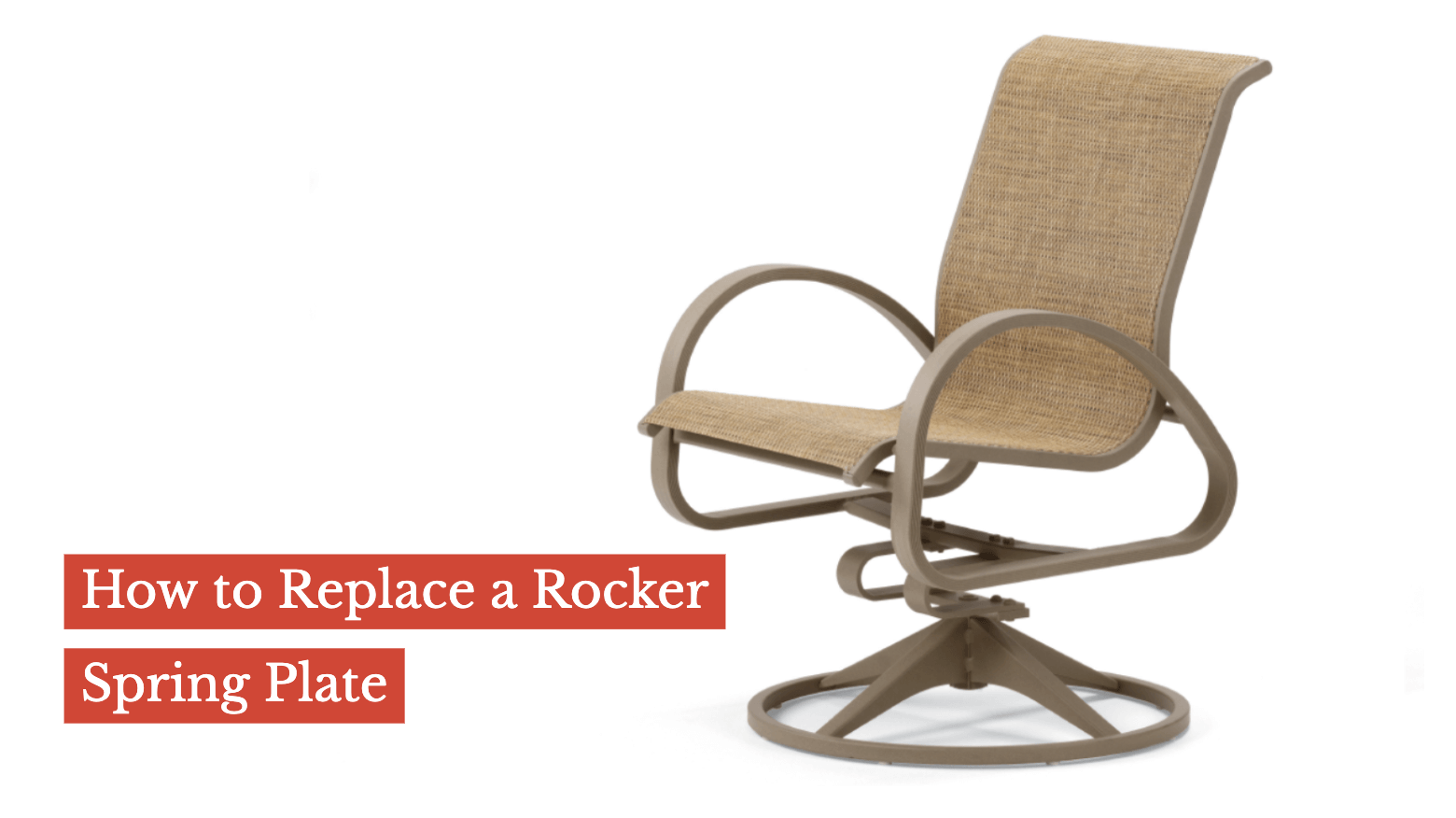 patio chair rocker spring plate