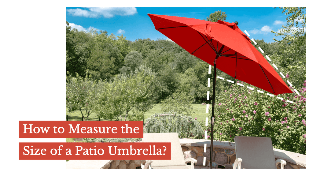 umbrella patio measure furniture