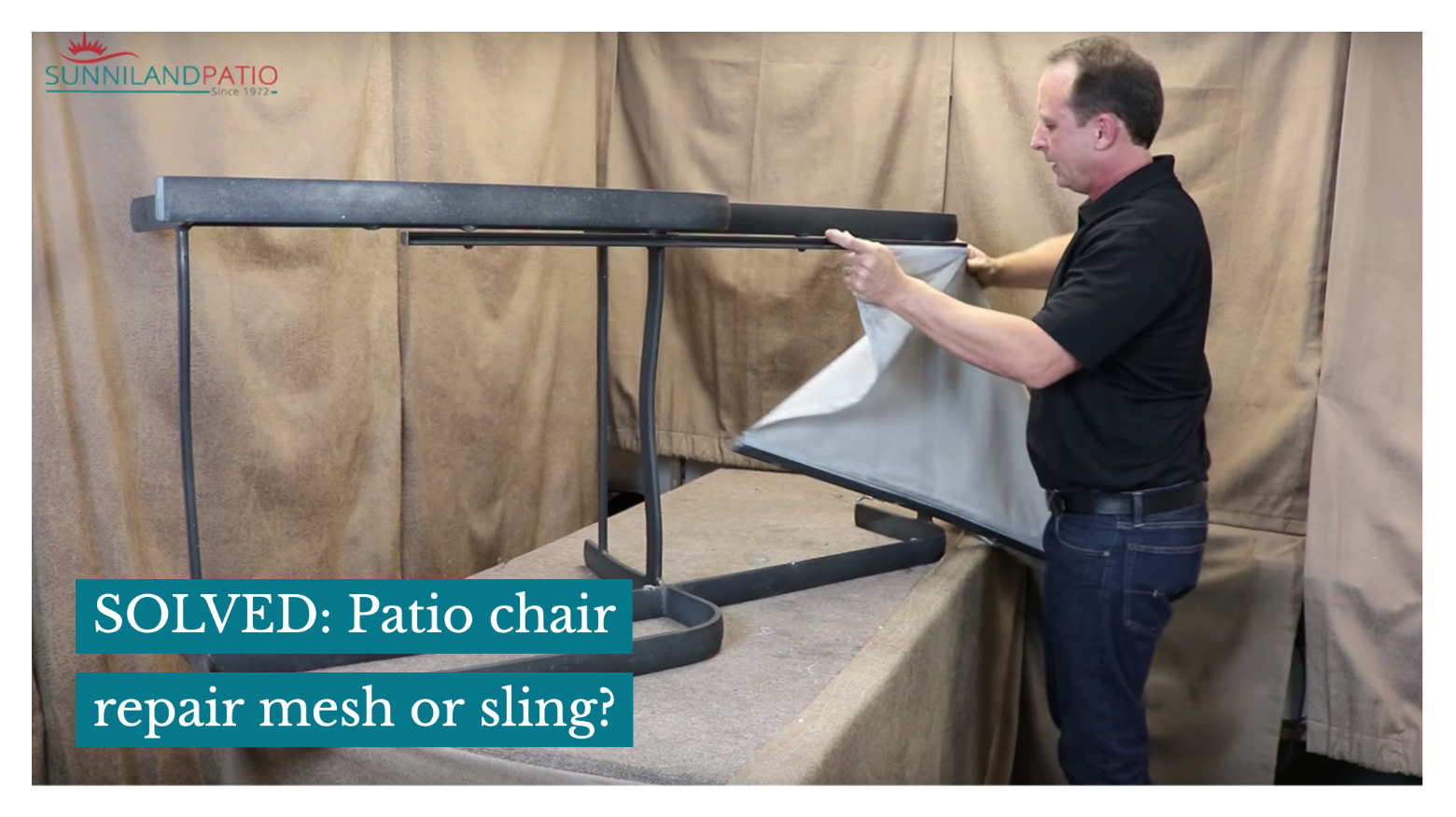 SOLVED: Patio chair repair mesh or sling?