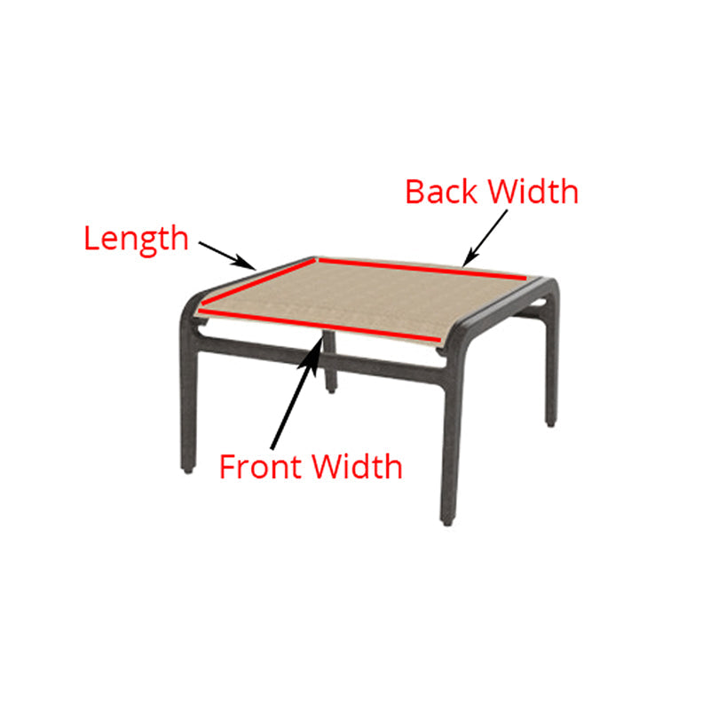 Custom Ottoman Replacement Sling Item COS Sunniland Patio Patio Furniture in Boca Raton