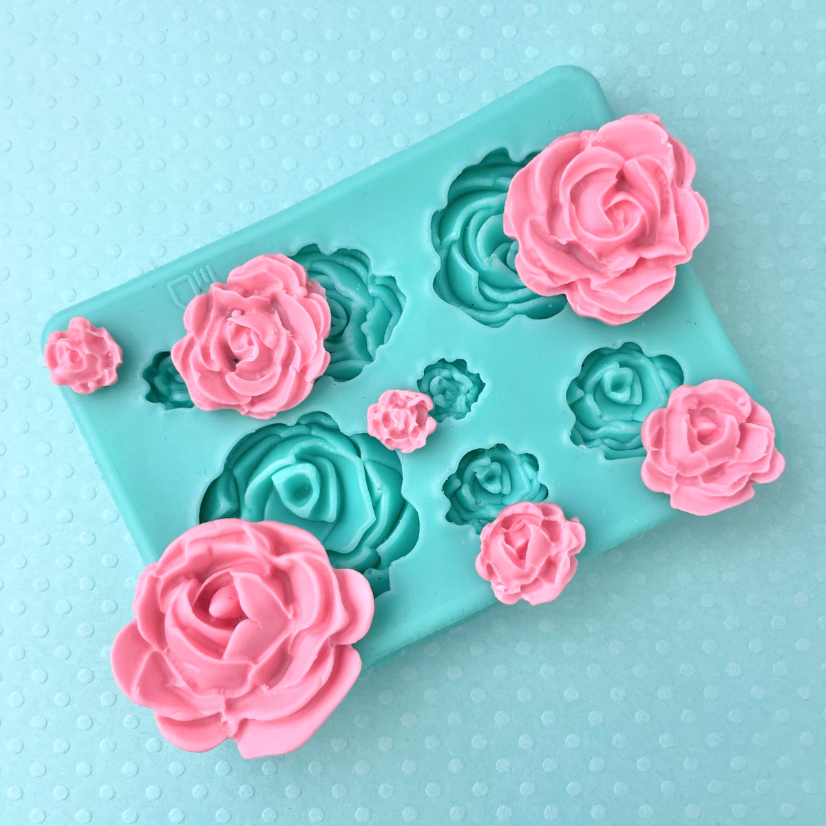 4.5 inch HOLO Rose Silicone Mold for Resin – JuliArtStudio