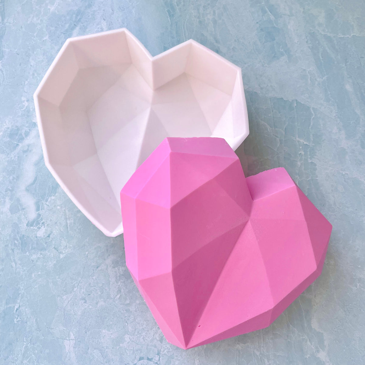 Mini Silicone Geometric Heart Mold – The Flour Girl