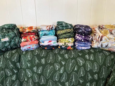 the keiki dept kaleimamo hawaii cloth diaper stash