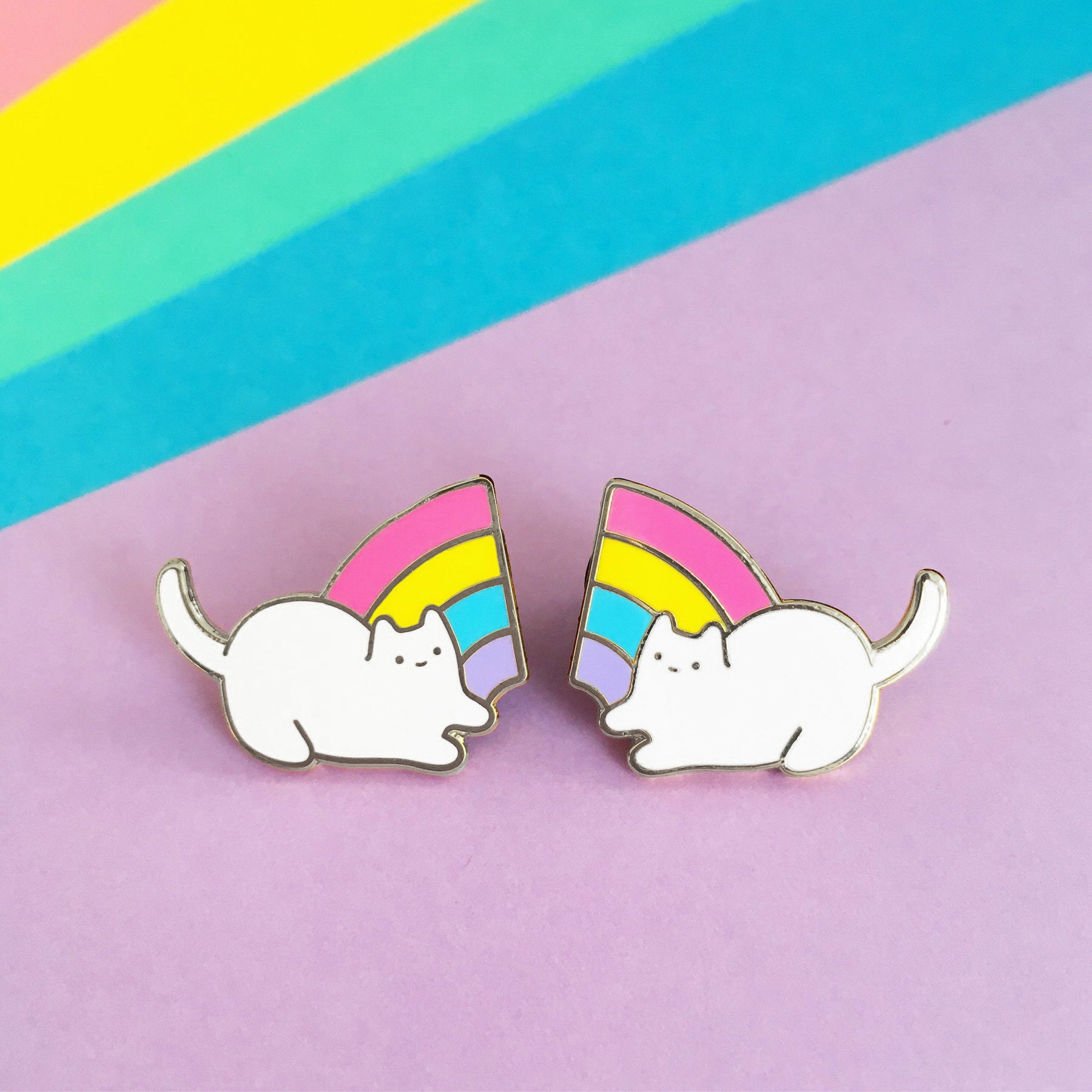 Baby Cat Rainbow Pals Enamel Pin Set – Sparkle Collective