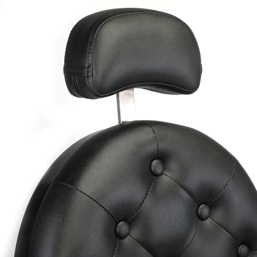 Professional Hydraulic Lift Salon Barber Chair, Hair Beauty Equipment, Modern Styling Salon chair - Black XH