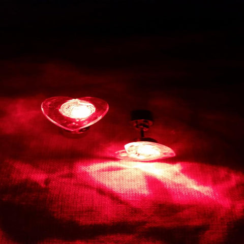 red light up earrings