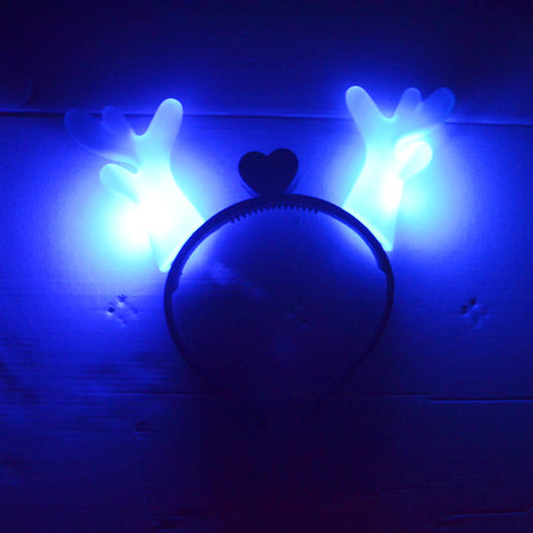 light up reindeer antlers headband