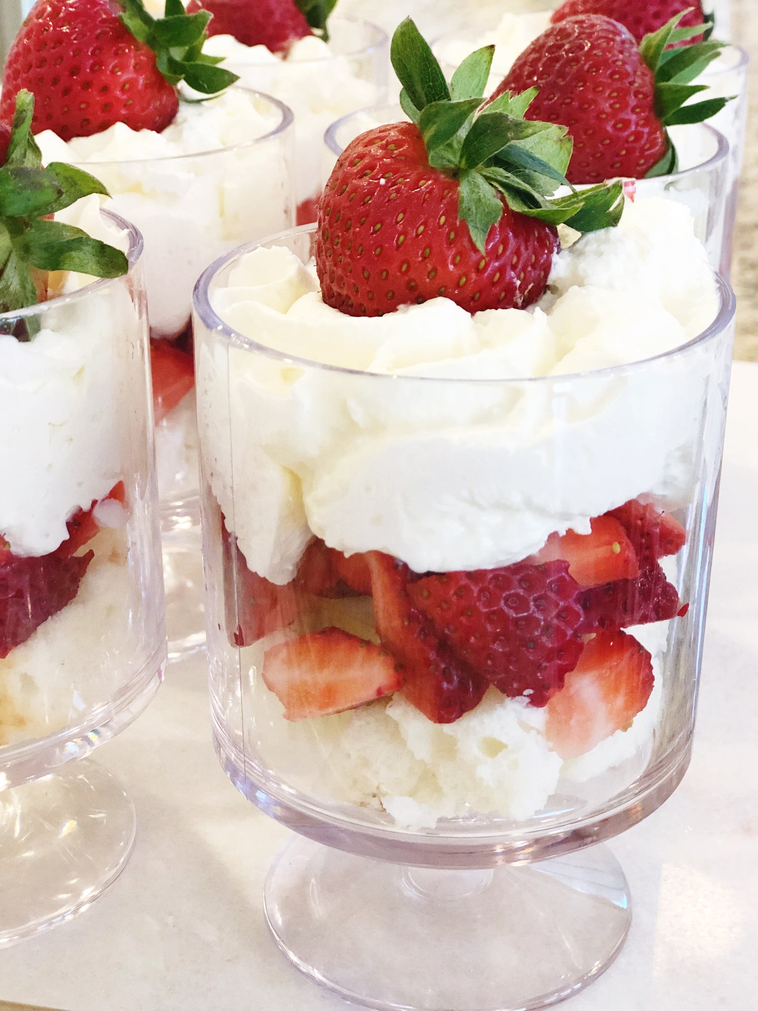 strawberry shortcake parfait by the little palm