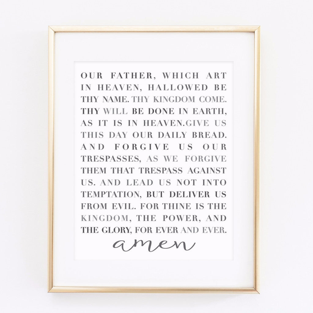 Our Father Prayer Printable Free