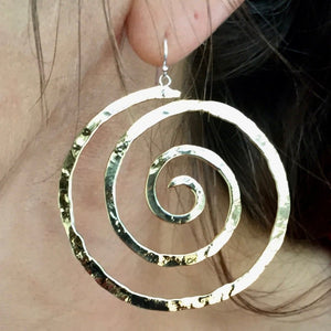 Handmade Antiqued Copper Spiral Pendant Necklace – Babazen