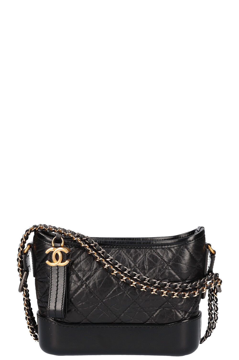 Chanel Gabrielle Hobo Medium Size Bag  Three Tone Crossbody Chain Black  5400  eBay