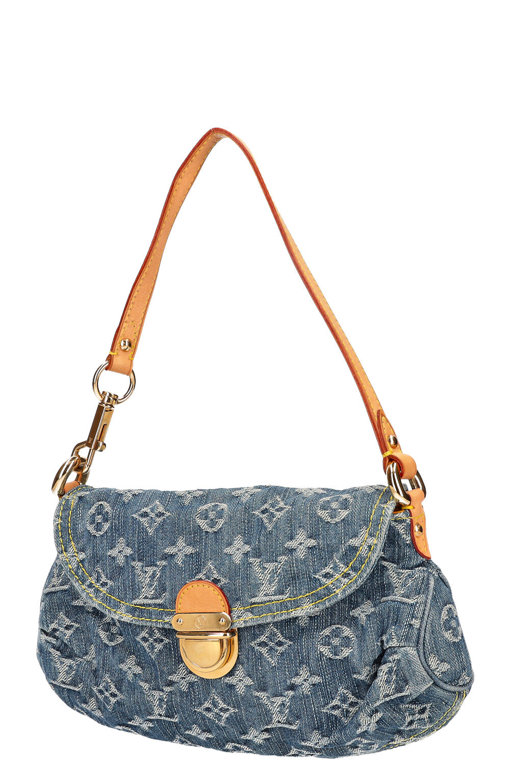 Louis Vuitton Blue Monogram Denim Mini Pleaty Bag  Yoogis Closet