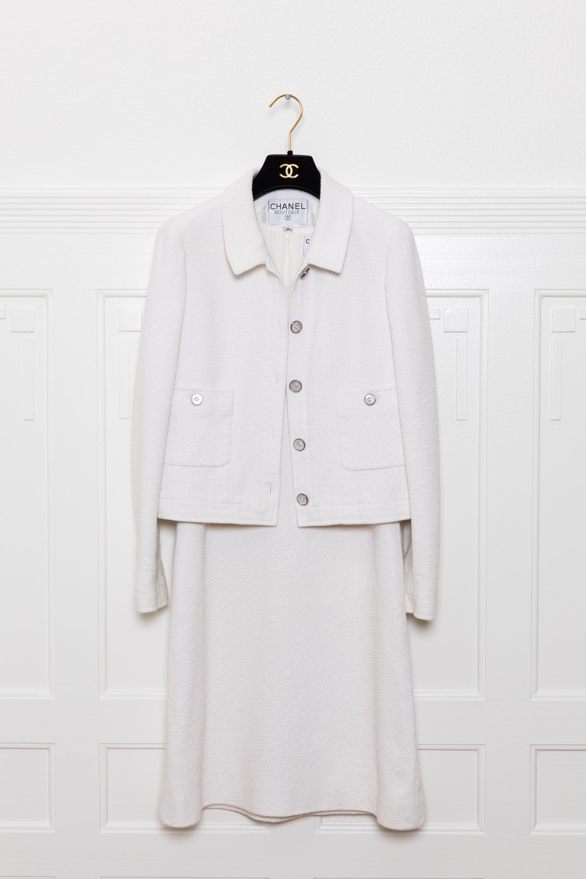 Chanel White suit SpringSummer 2012