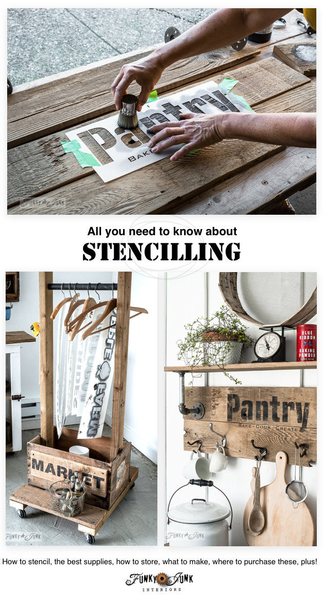 How to stencil | Funky Junk's Old Sign Stencils