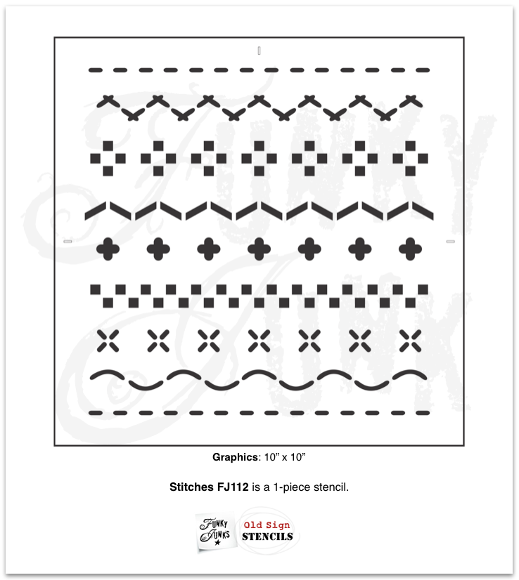 How to extend pattern:  Start in the middle of your project. Overlap like-minded graphics along any edge to extend pattern.