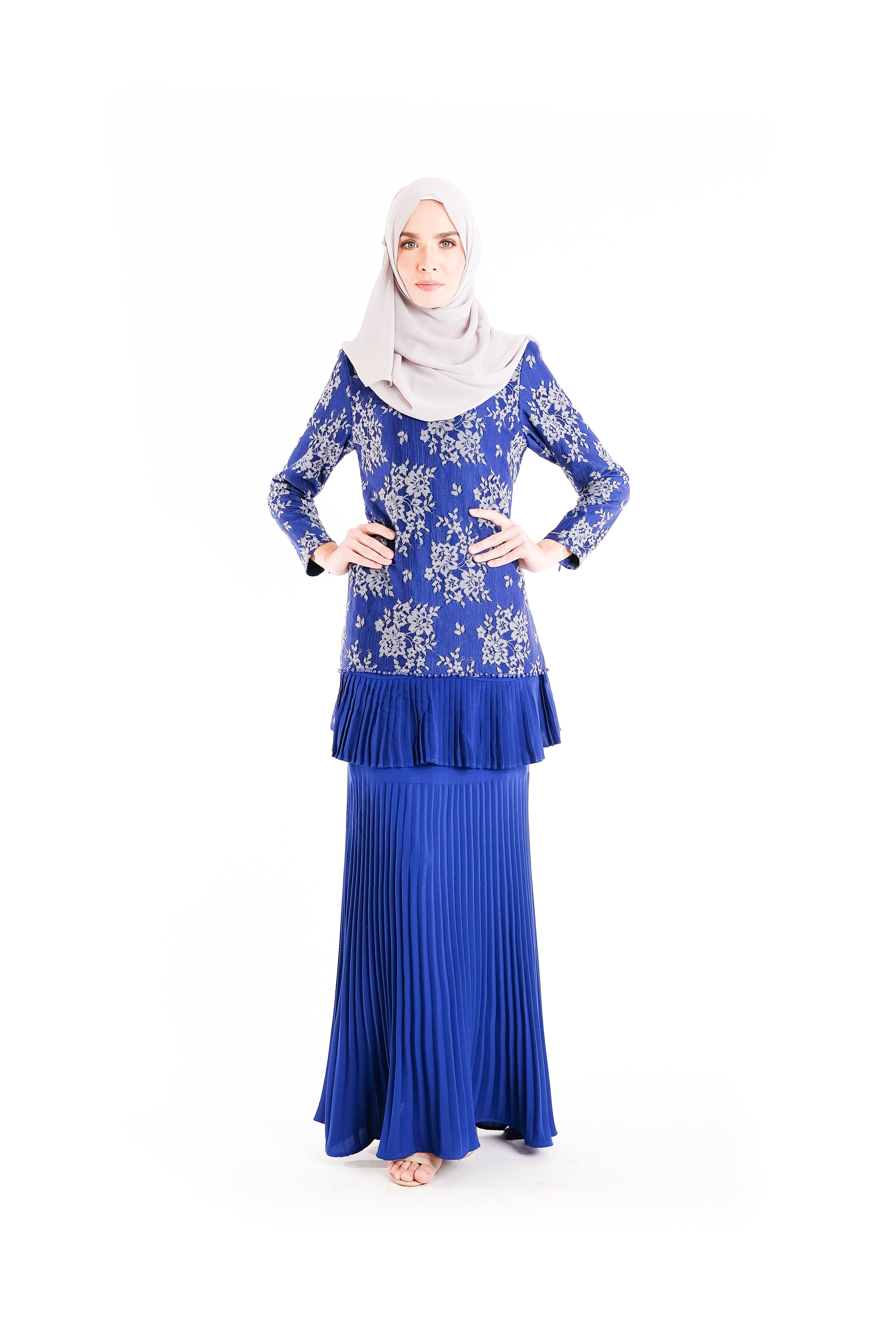  Baju  Kurung  D YANA Demi BJK3053 D Royal Blue  D YANA