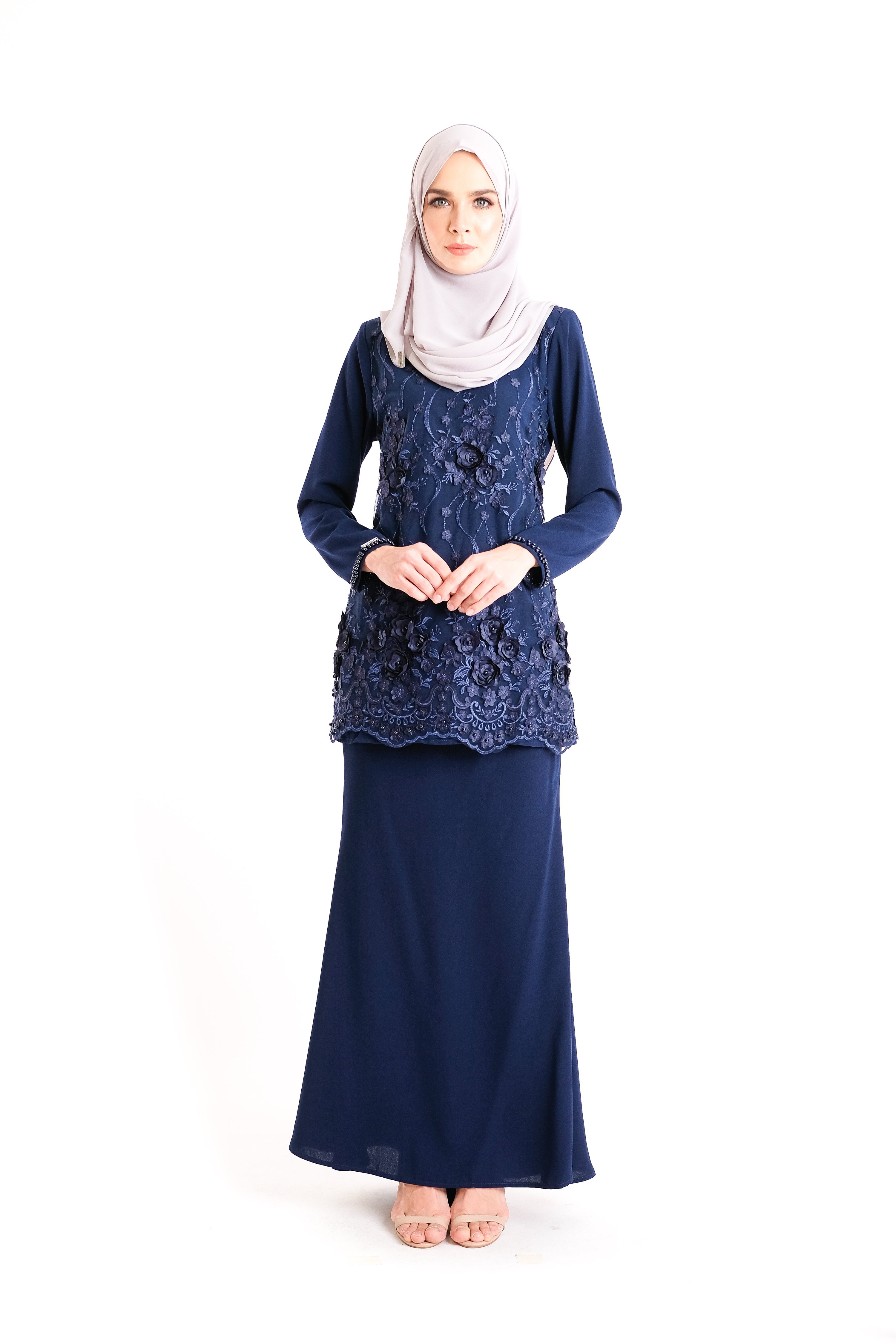  Baju  Kurung  D YANA Aileen BJK32493 D BlueBlack D YANA