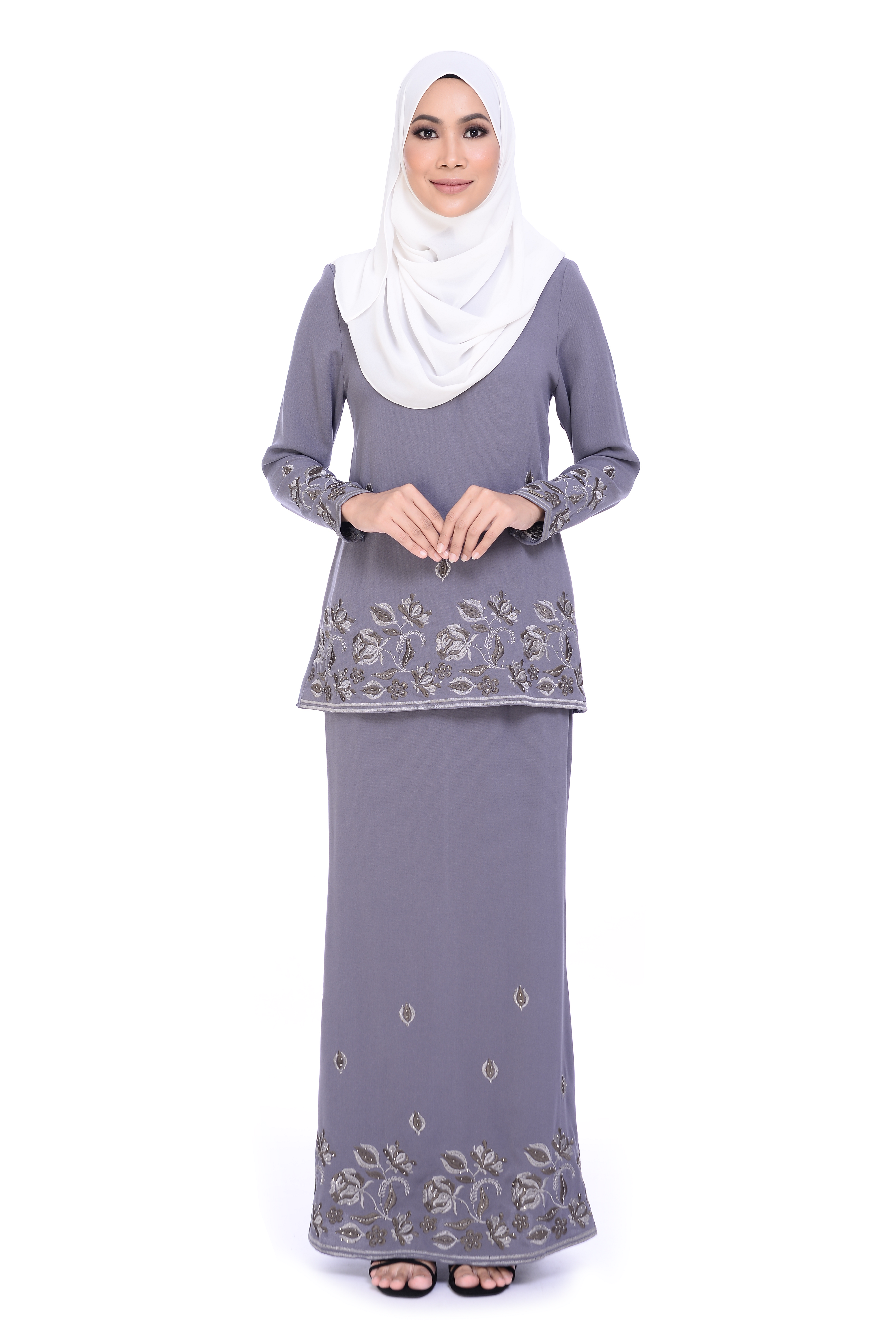  Baju Kurung  D yana Milana BJK3080 Grey D YANA