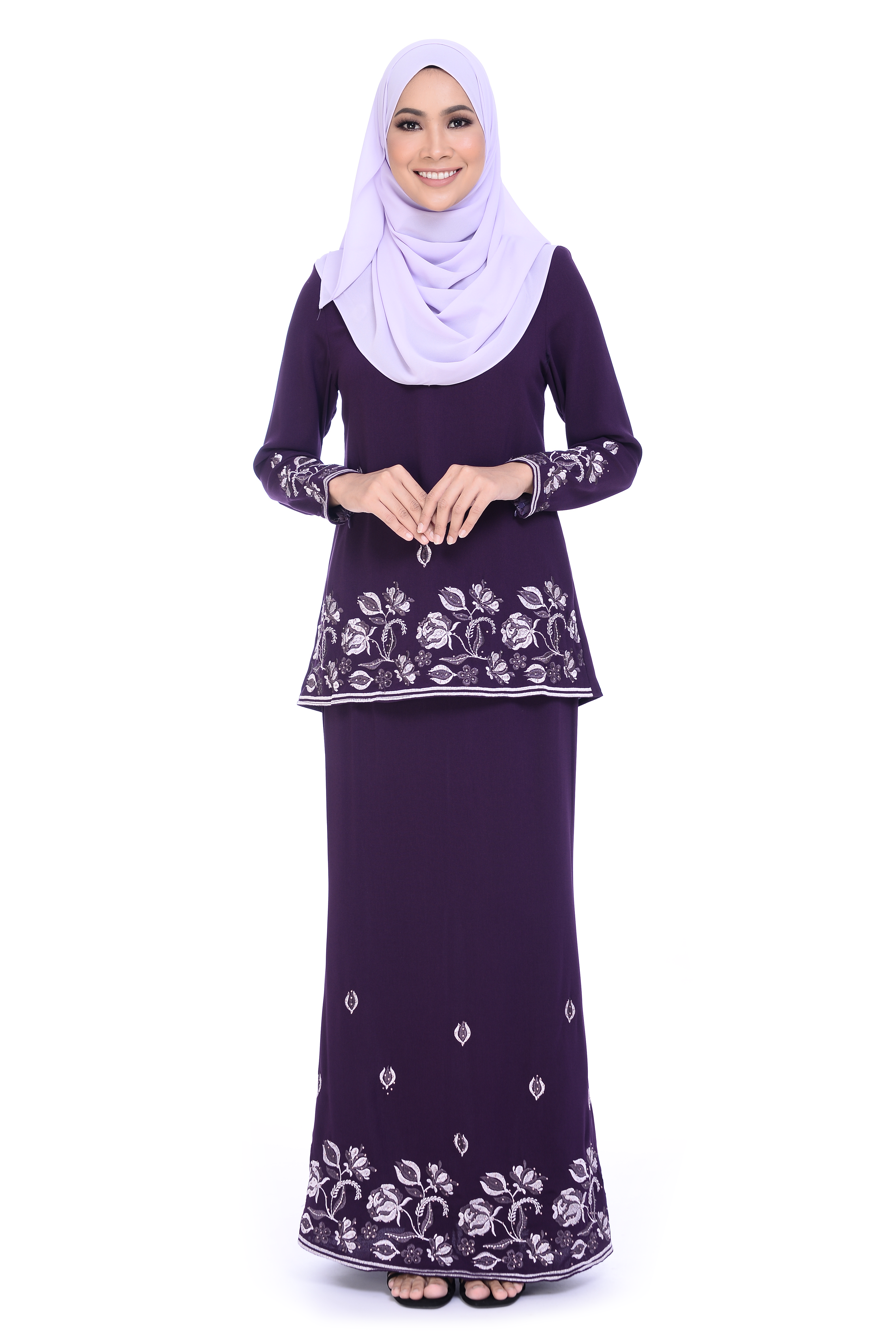  Baju Kurung  D yana Milana BJK3080 Purple D YANA