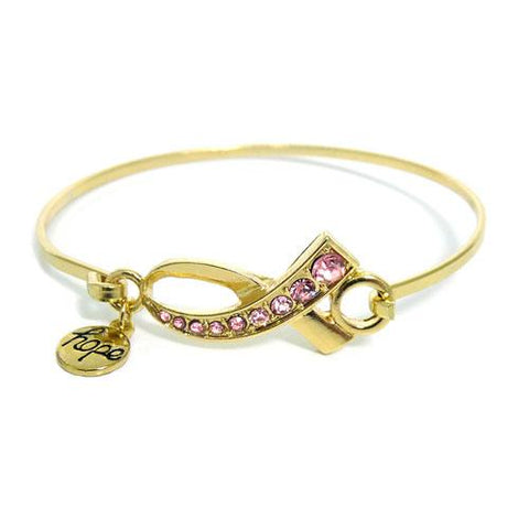 Pink Ribbon - Cancer awareness bracelet