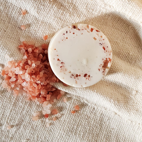 natural soap with pink himalayan salt