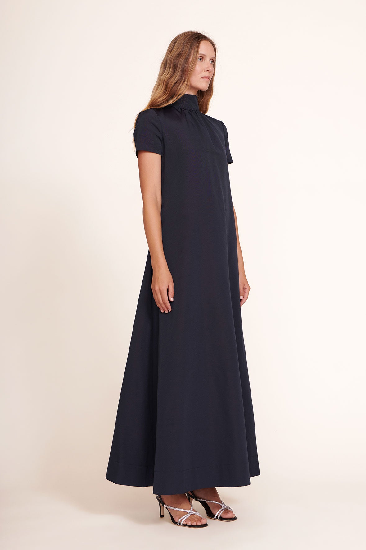 STAUD ILANA DRESS NAVY