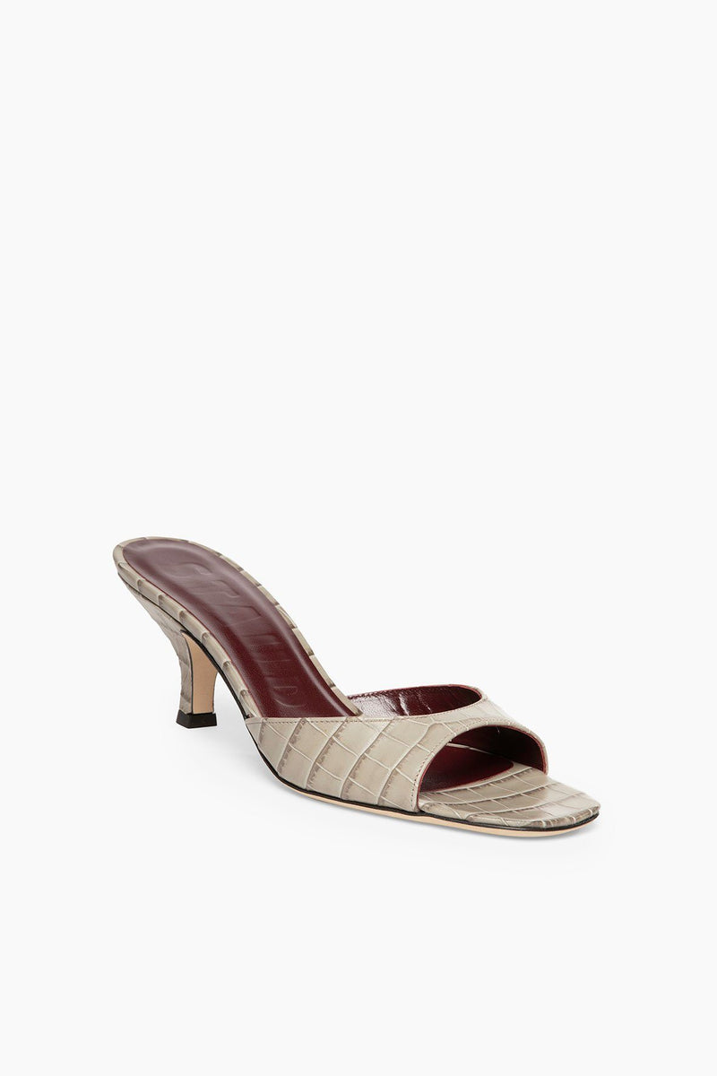 croc embossed sandals