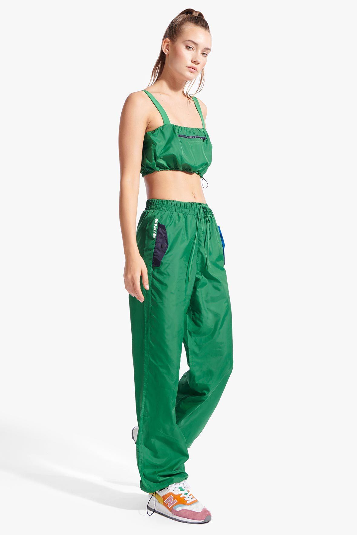 kelly green track pants