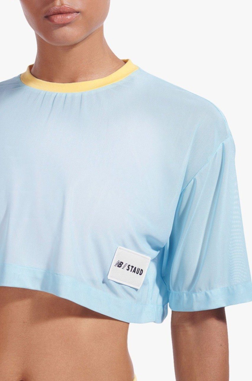 STAUD NB x STAUD MESH TEE | BABY BLUE