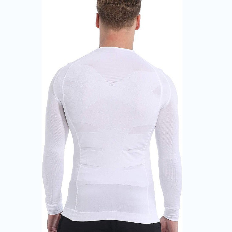 Slimming Body Shaper Long Sleeve Shirt - The Natural Posture