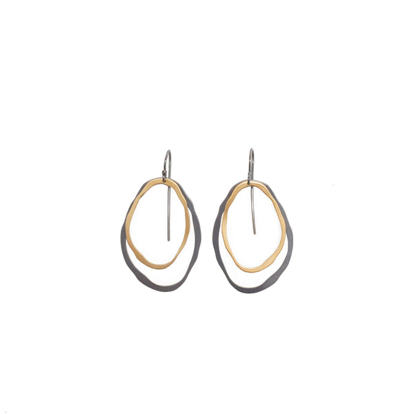 Studio Jewellery Slim Sterling Silver Hoop Earrings