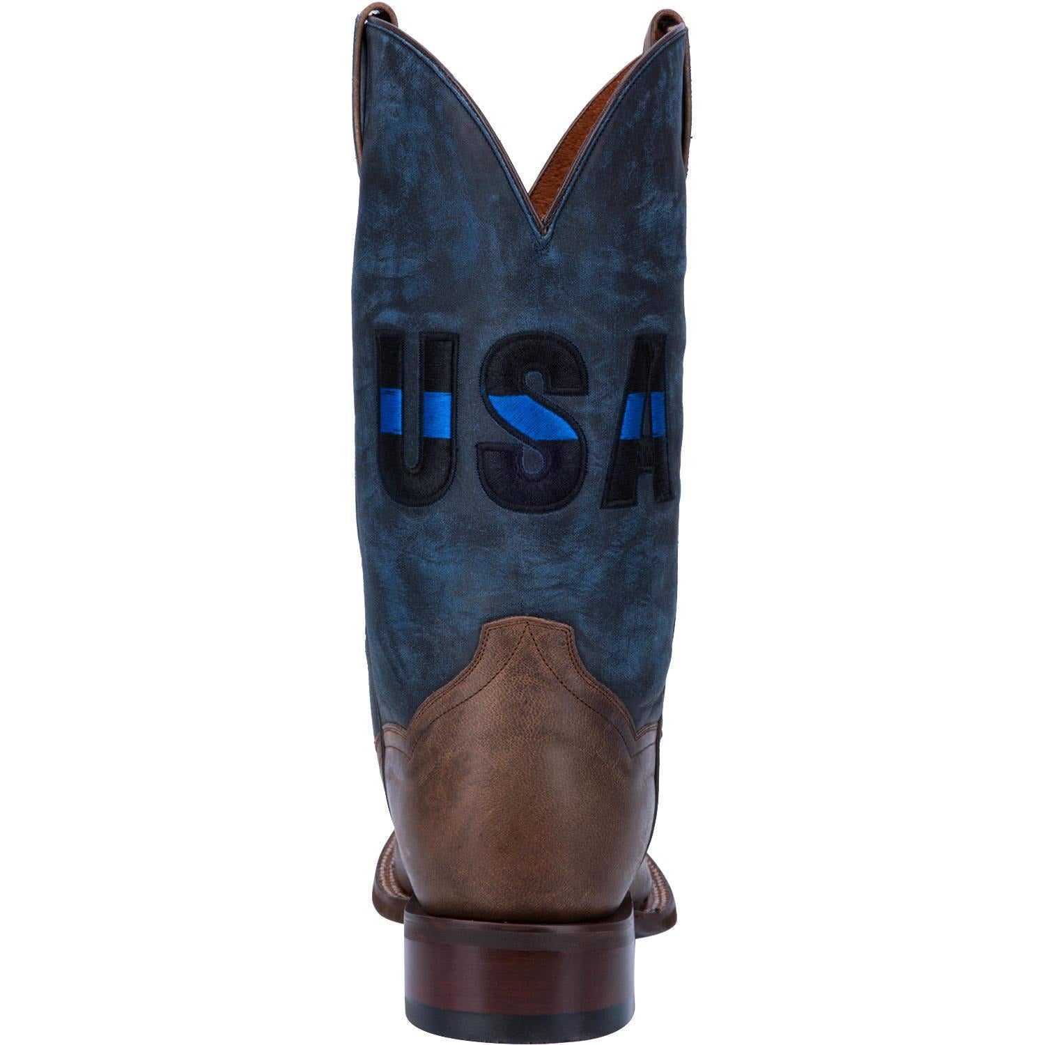 thin blue line western boots