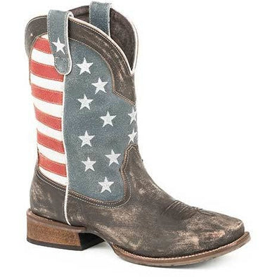 roper flag boots