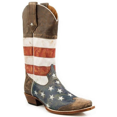 camo american flag boots