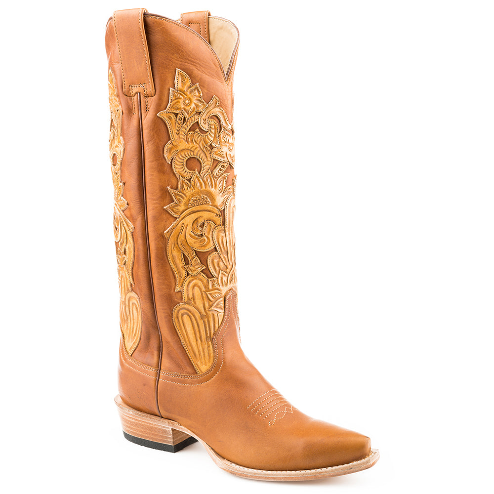 tooled leather boots