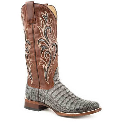white caiman boots