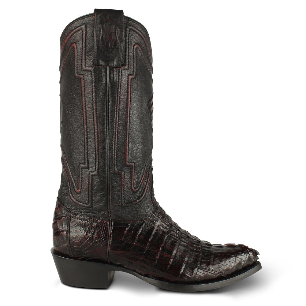 Men's Yeehaw Cowboy Caiman Tail Boots J 