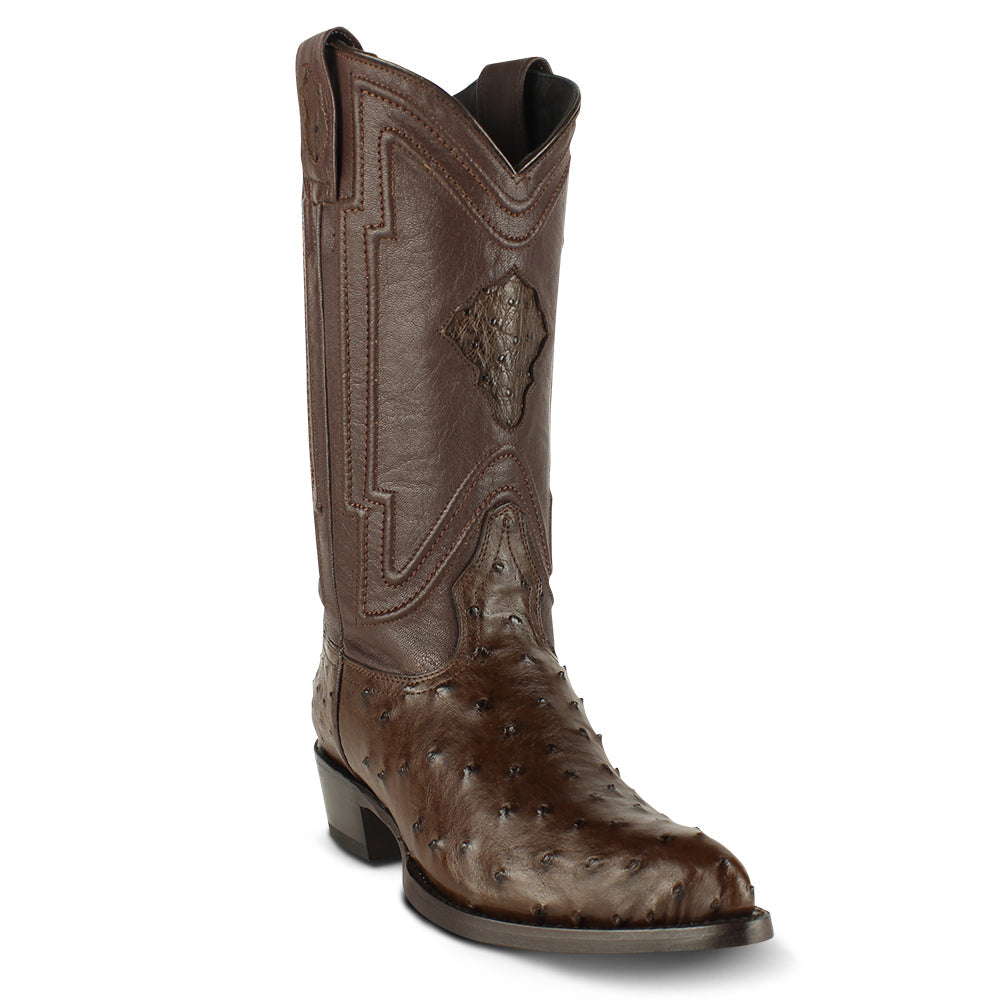 Men's Yeehaw Cowboy Ostrich Boots J Toe 