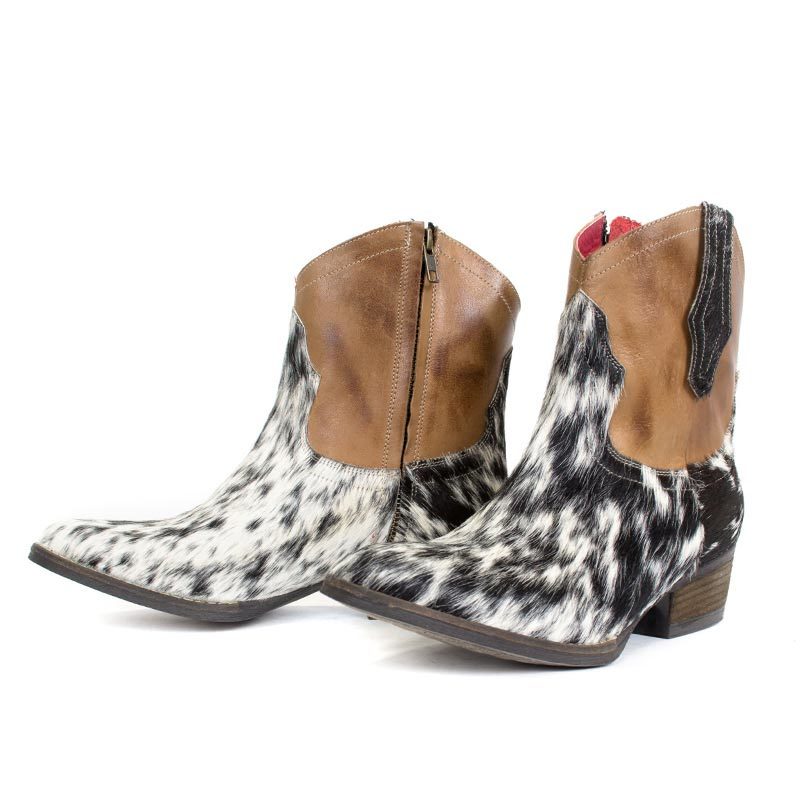 cow fur boots